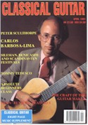 К. Барбоса-Лима на обложке журнала "Classical Guitar", апрель1991 г.