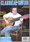 Кошкин в журнале "Classical Guitar", сентябрь 1993 г.